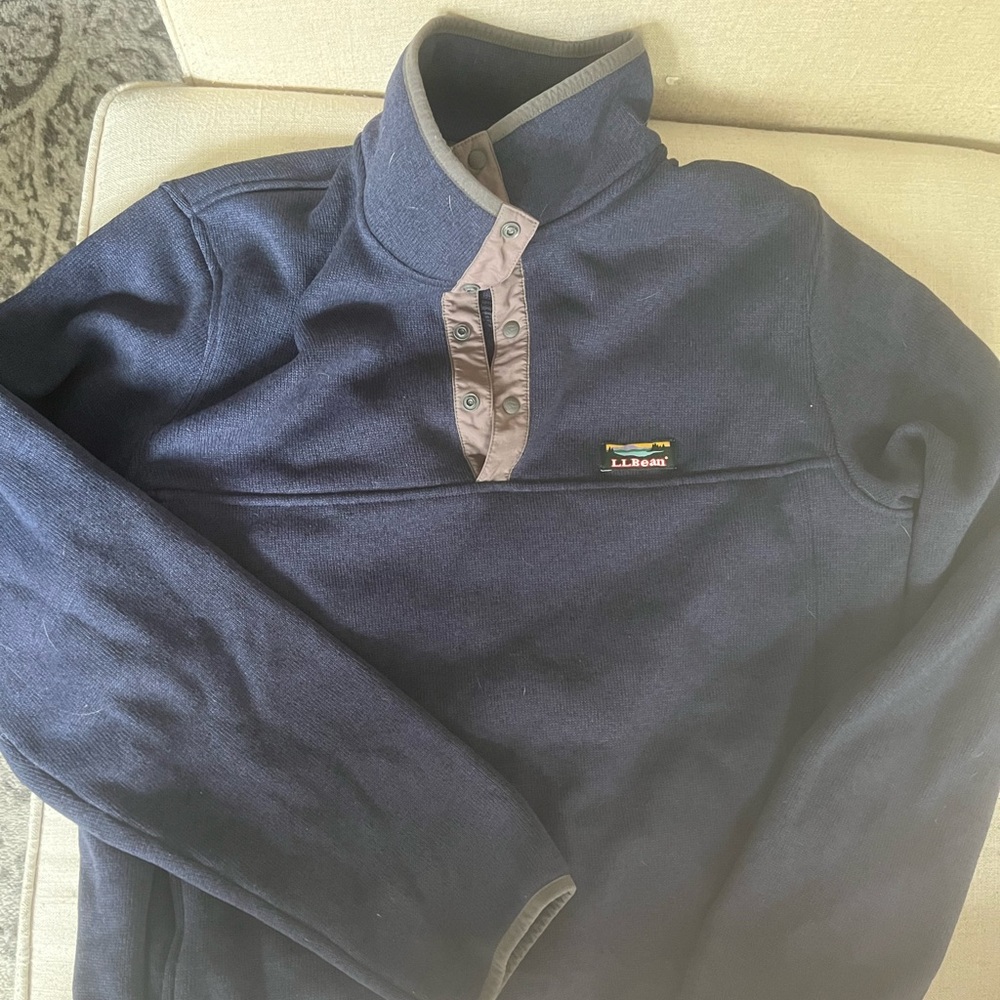 Large blue men’s LL Bean Sweater / pullover